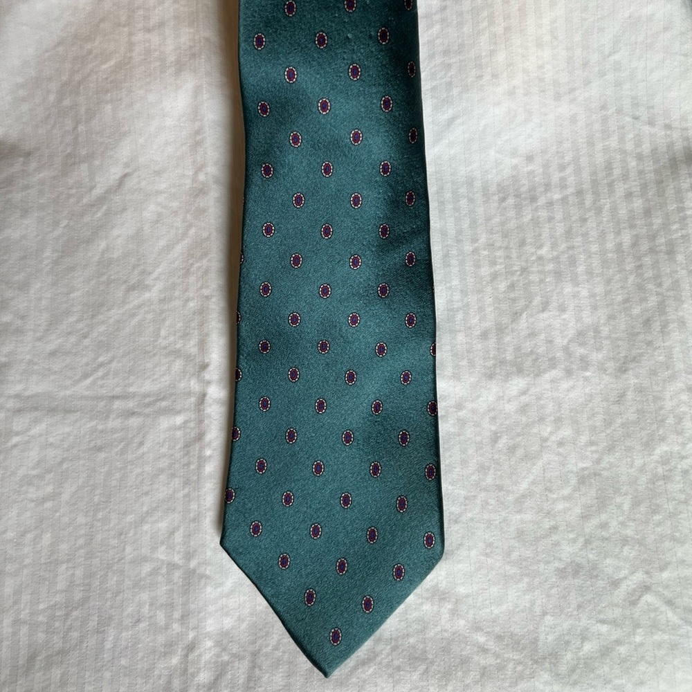 Christian Dior Teal Tie